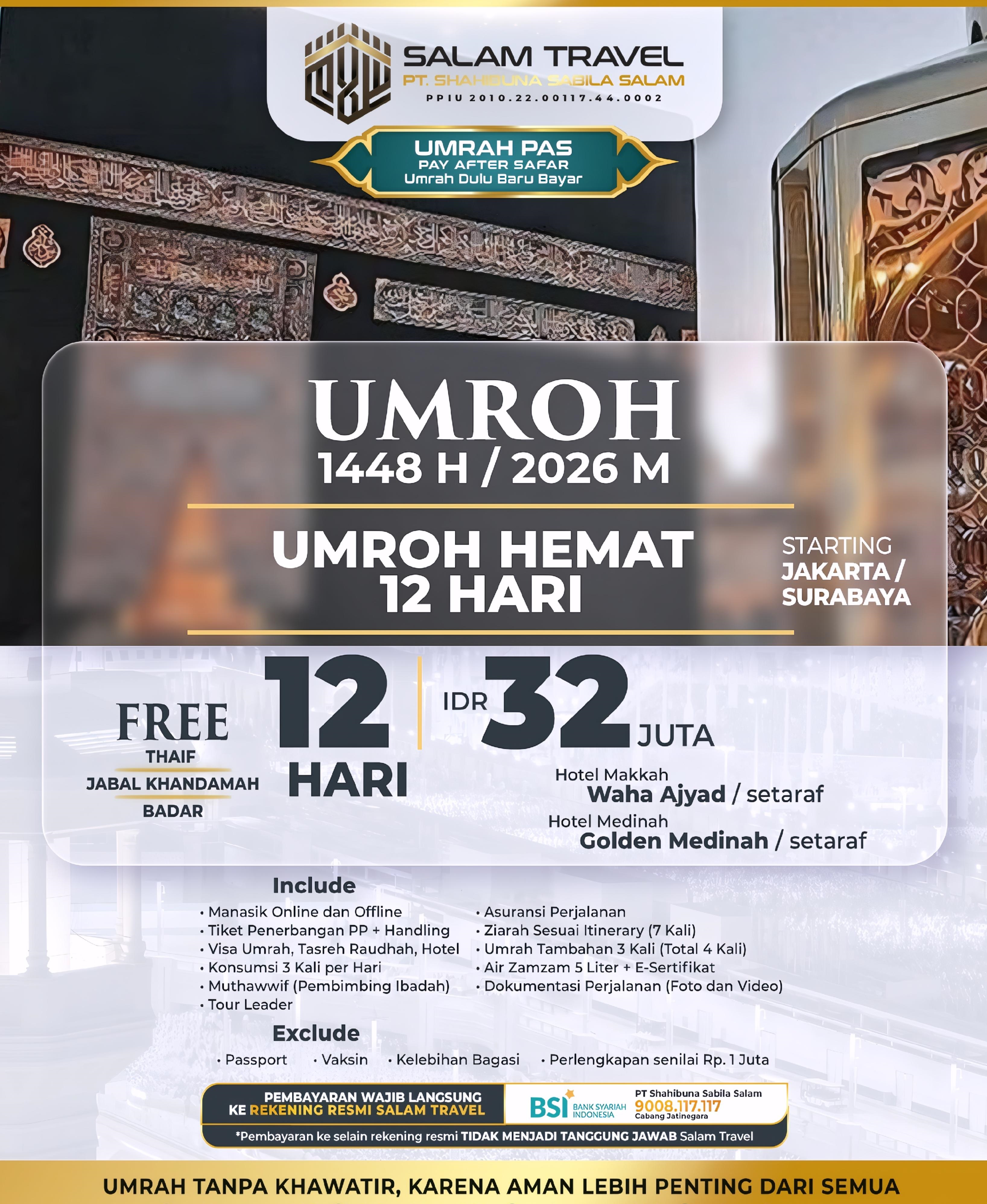 Paket Hemat 12 Hari
